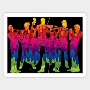 Musical Crowd Sticker